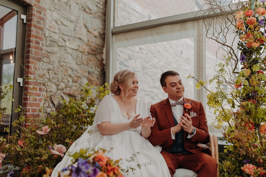 mariage fleuri et coloré en Belgique