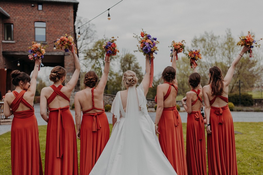 mariage fleuri et coloré en Belgique