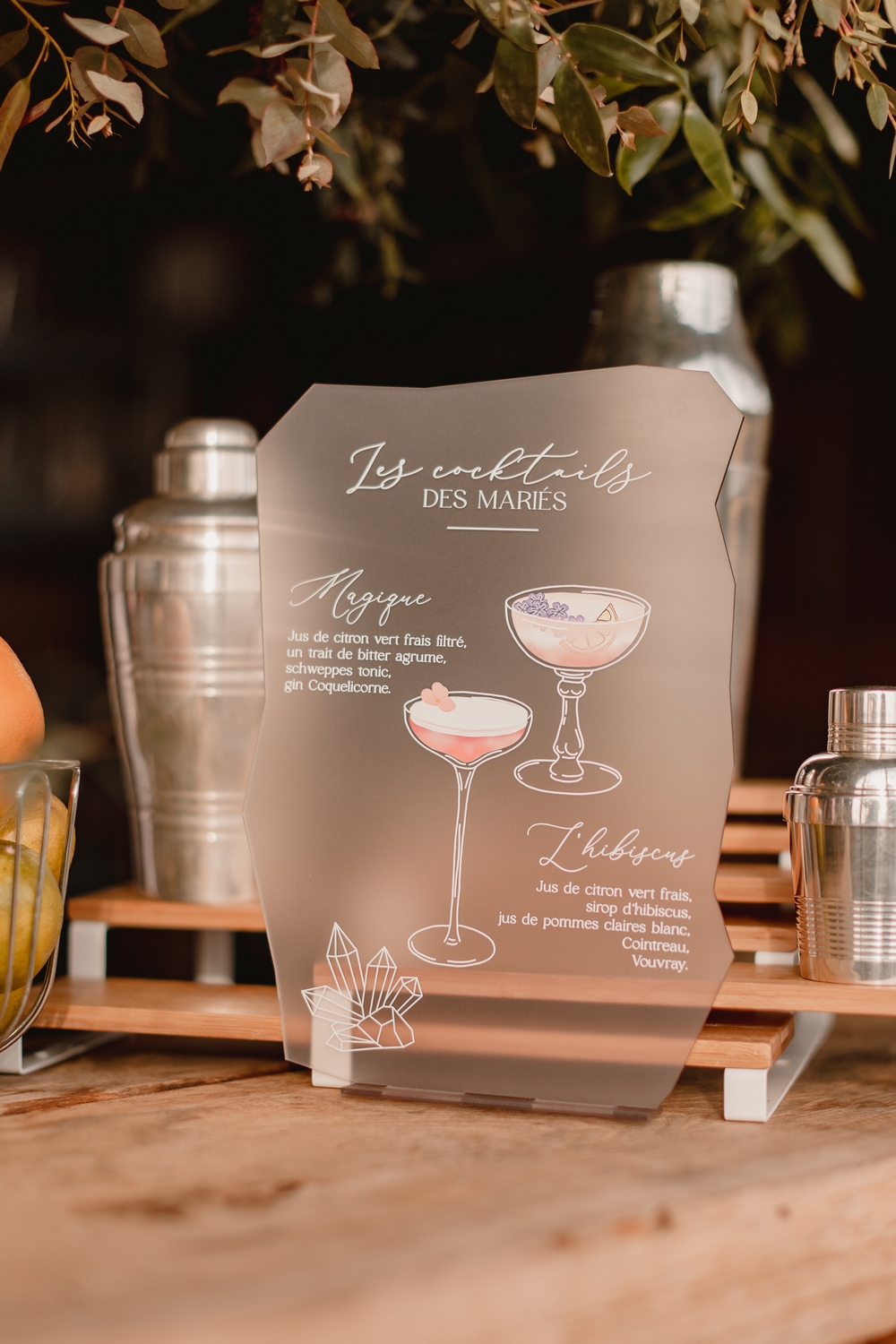 signalétique cocktail de mariage