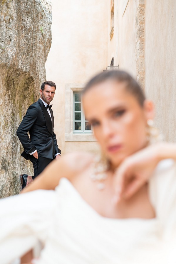 Mariage couture au Château de Mille dans le Luberon