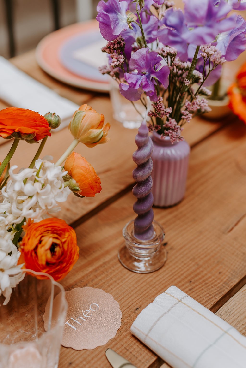 Mariage coloré aux inspirations des années 70