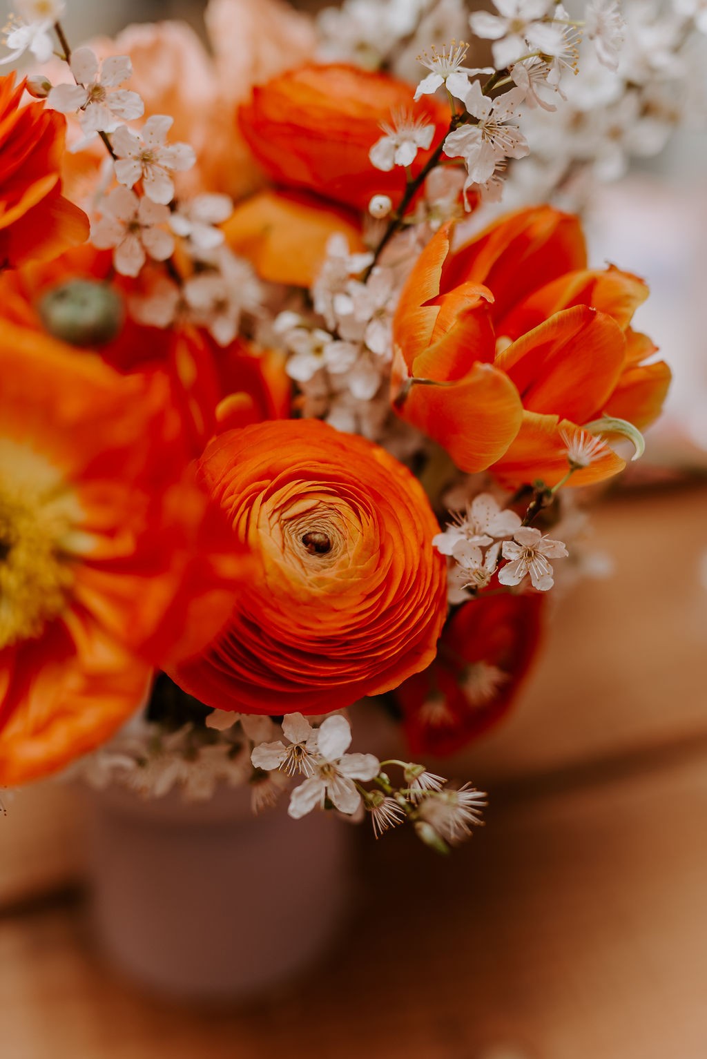 Mariage coloré aux inspirations des années 70