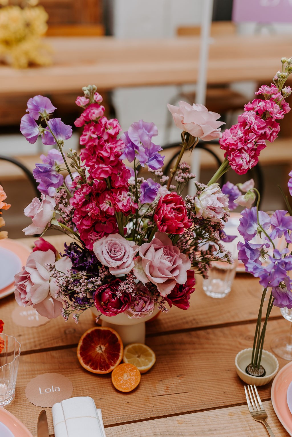 Mariage coloré aux inspirations des années 70