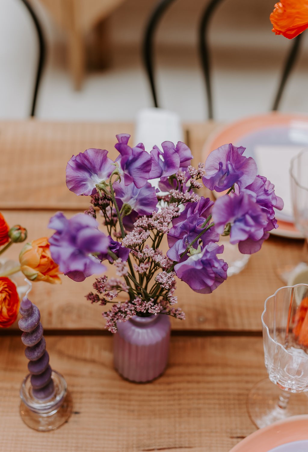 Mariage coloré aux inspirations des années 70