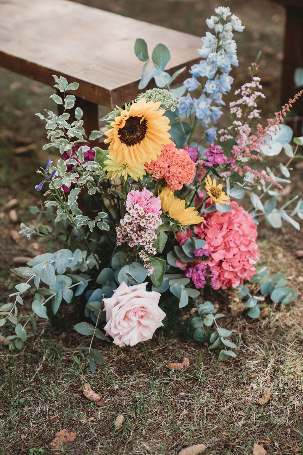 mariage coloré en combi vw à Toulouse