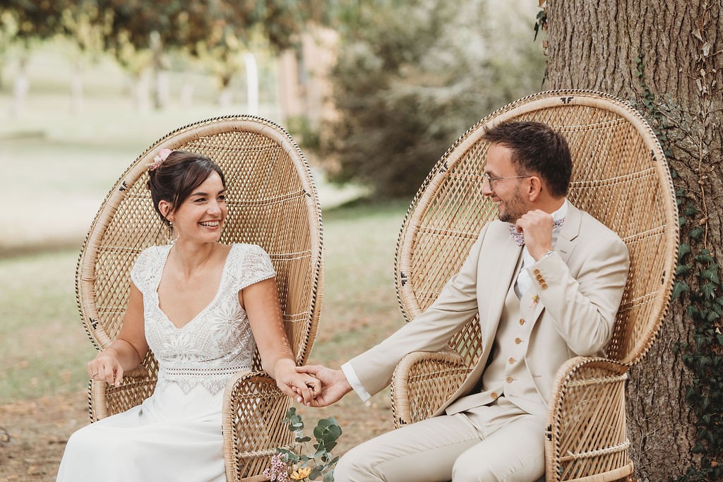 mariage coloré en combi vw à Toulouse