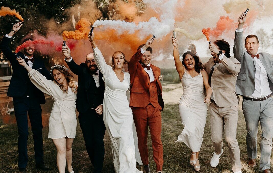 Un mariage coloré et romantique à La Ferme du Coudray