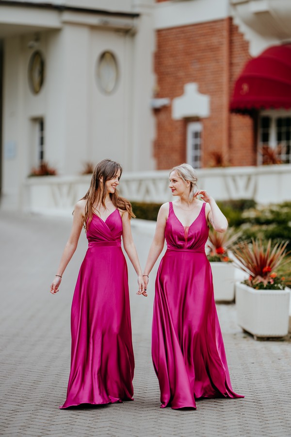 robe de demoiselles d'honneur rose fuchsia - majolierobe - julienbrichephotographe