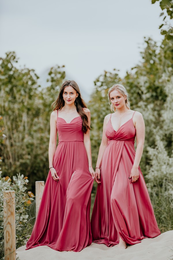 robes de demoiselles d'honneur rose - majolierobe - julienbrichephotographe