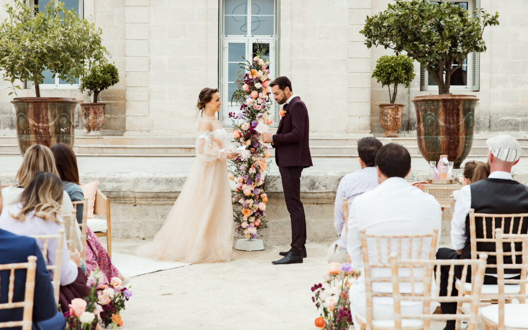 Inspirations pour un mariage romantique et moderne dans l’Hérault