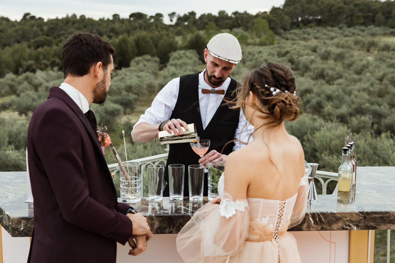 bar à cocktail pour un mariage dans l'Hérault