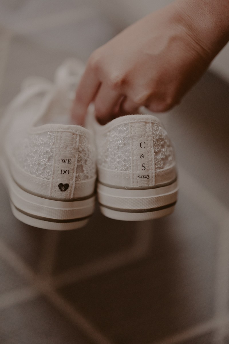 converse personnalisée pour mariage