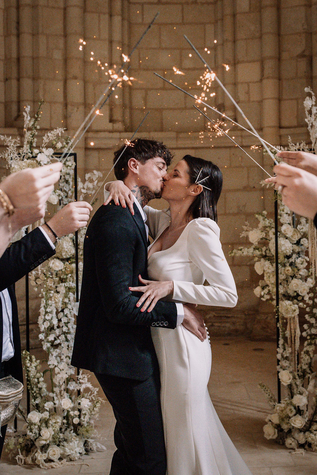 mariage-noir-blanc-abbaye-de-fontevraud