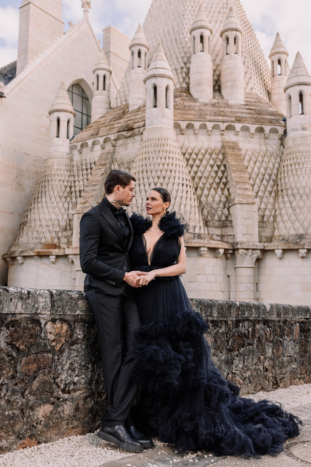 mariage-noir-blanc-abbaye-de-fontevraud