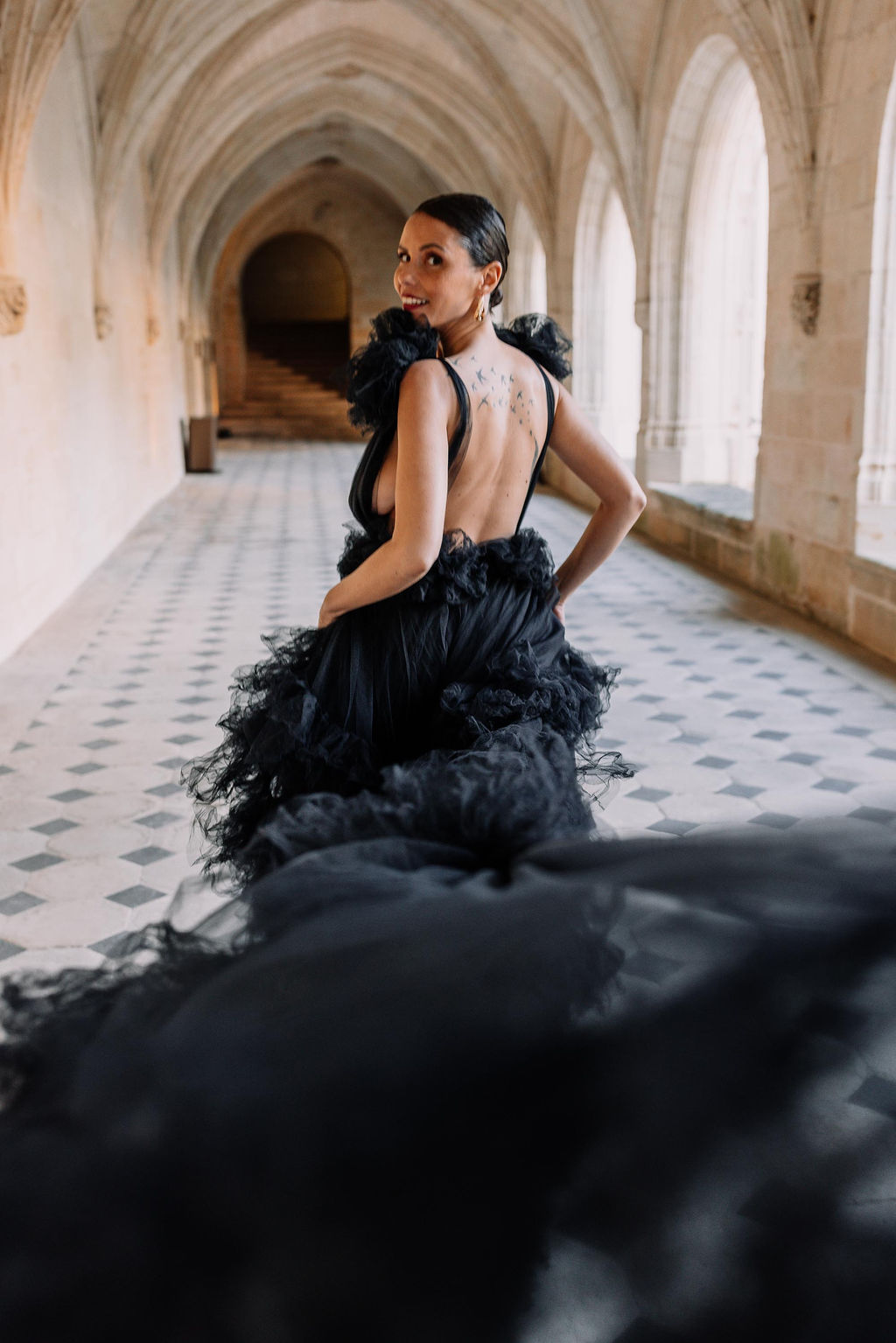 mariage-noir-blanc-abbaye-de-fontevraud