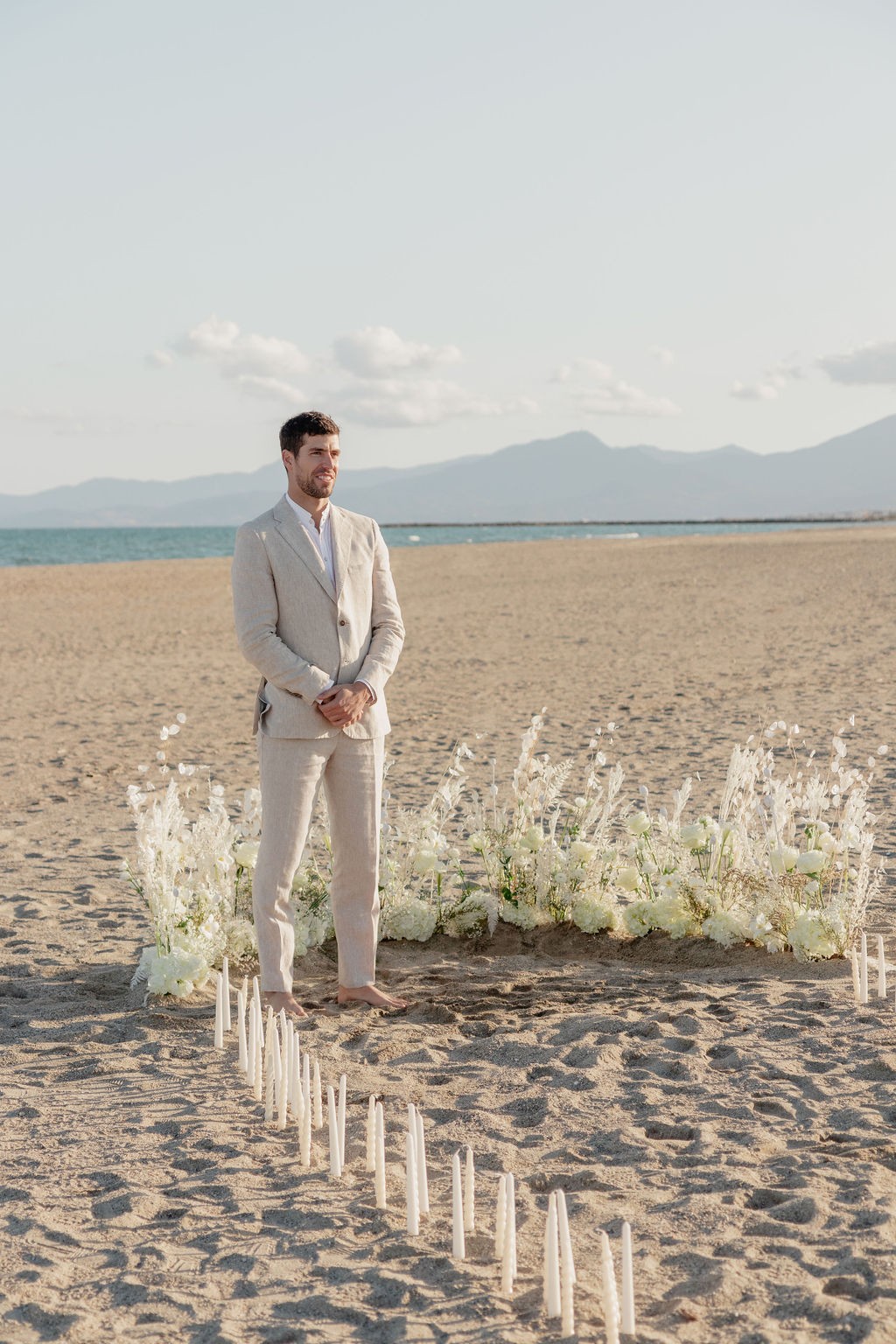 demande en mariage chic sur la plage