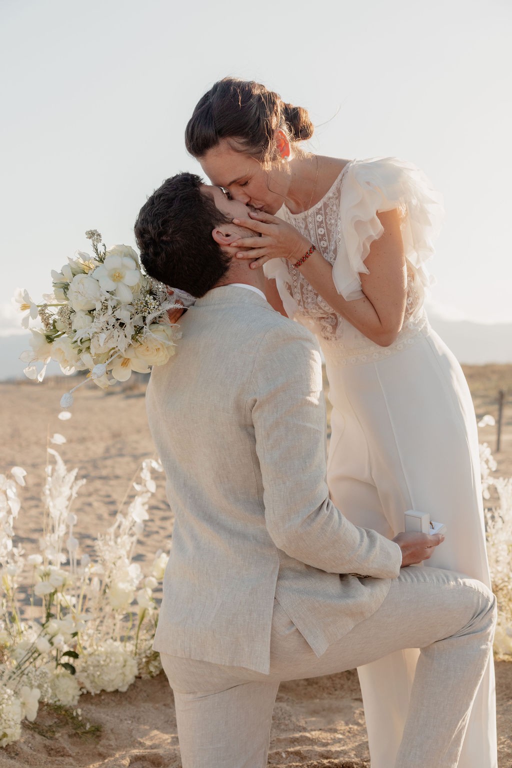 demande en mariage chic sur la plage