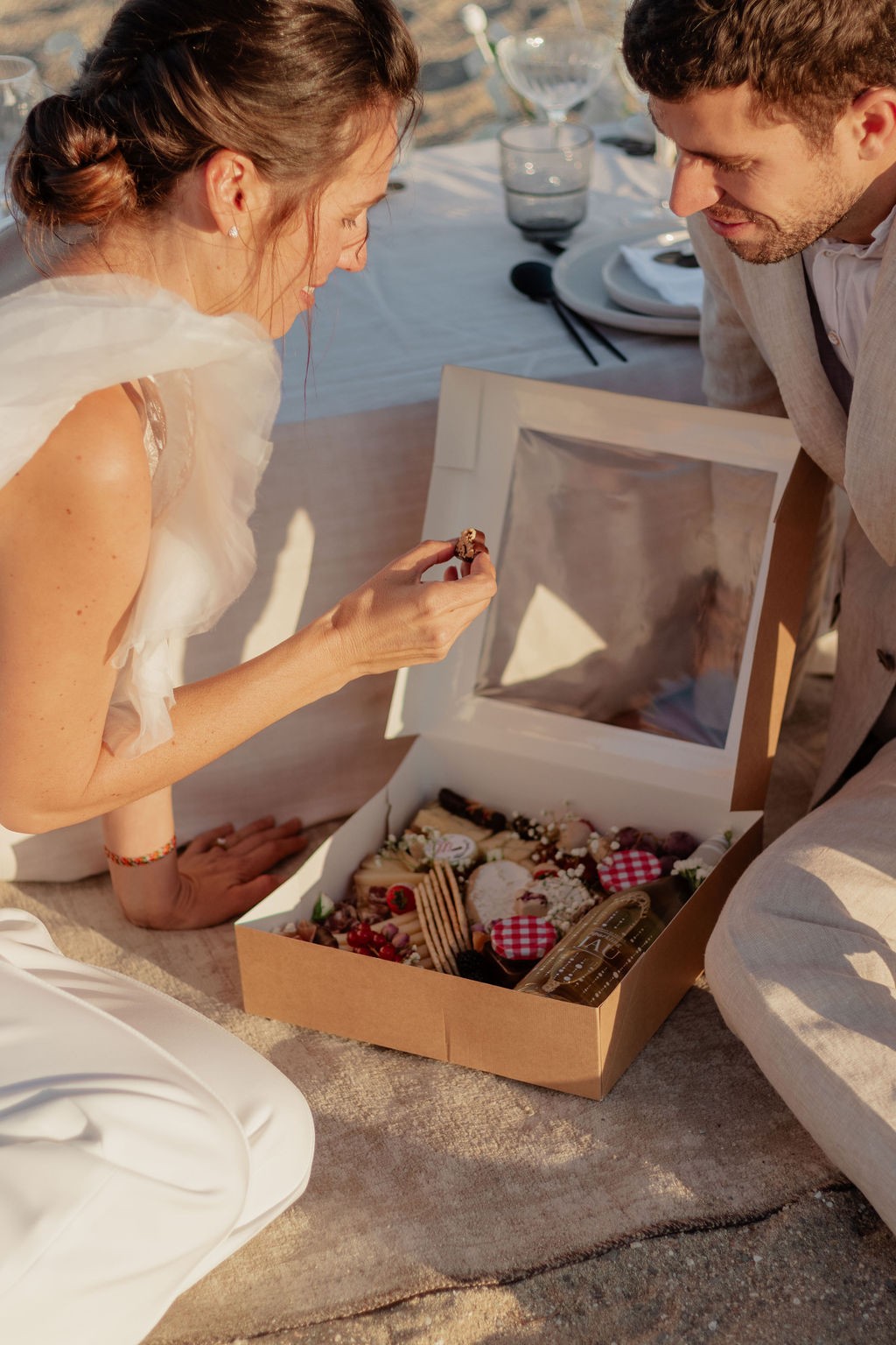 demande en mariage chic sur la plage