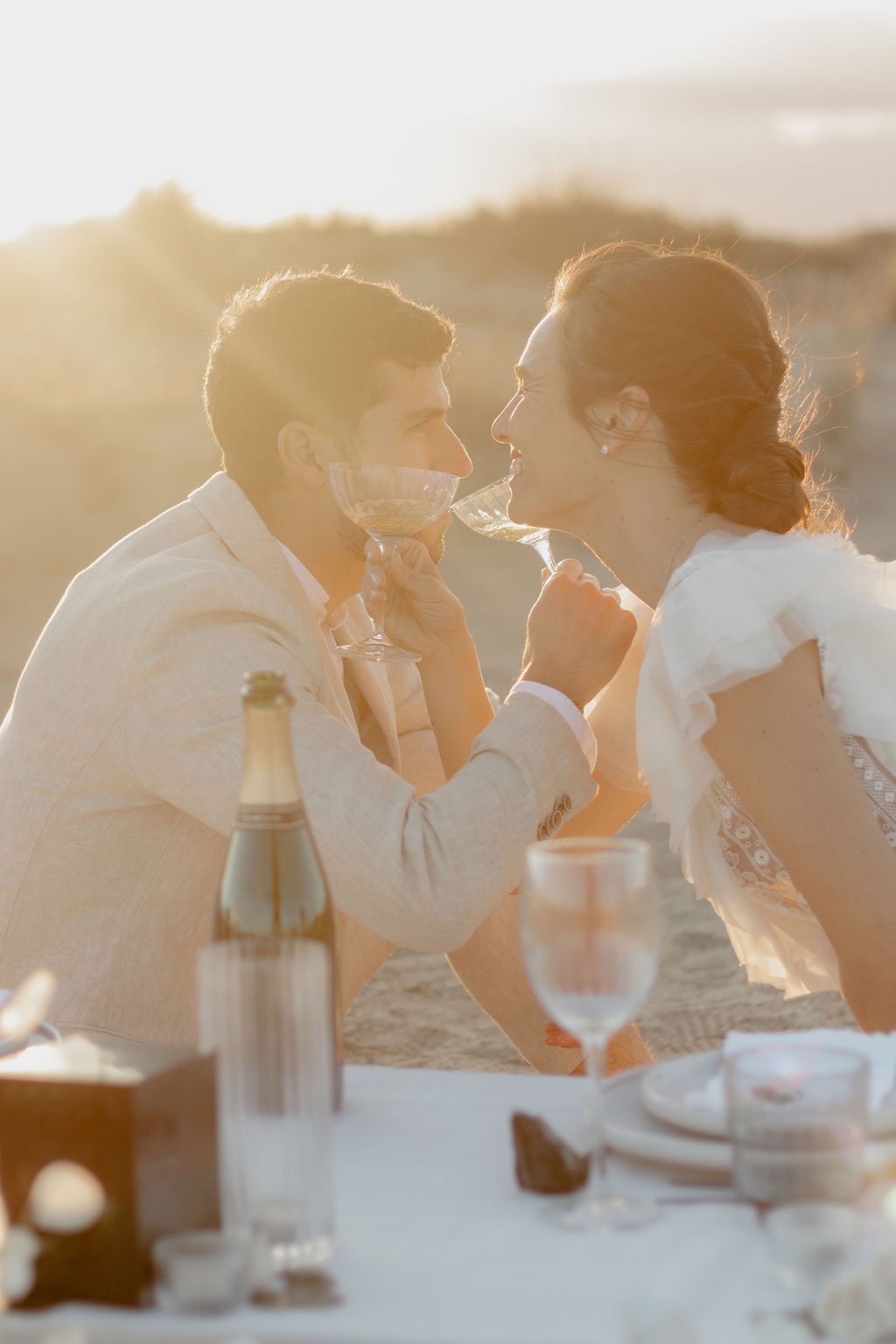 demande en mariage chic sur la plage