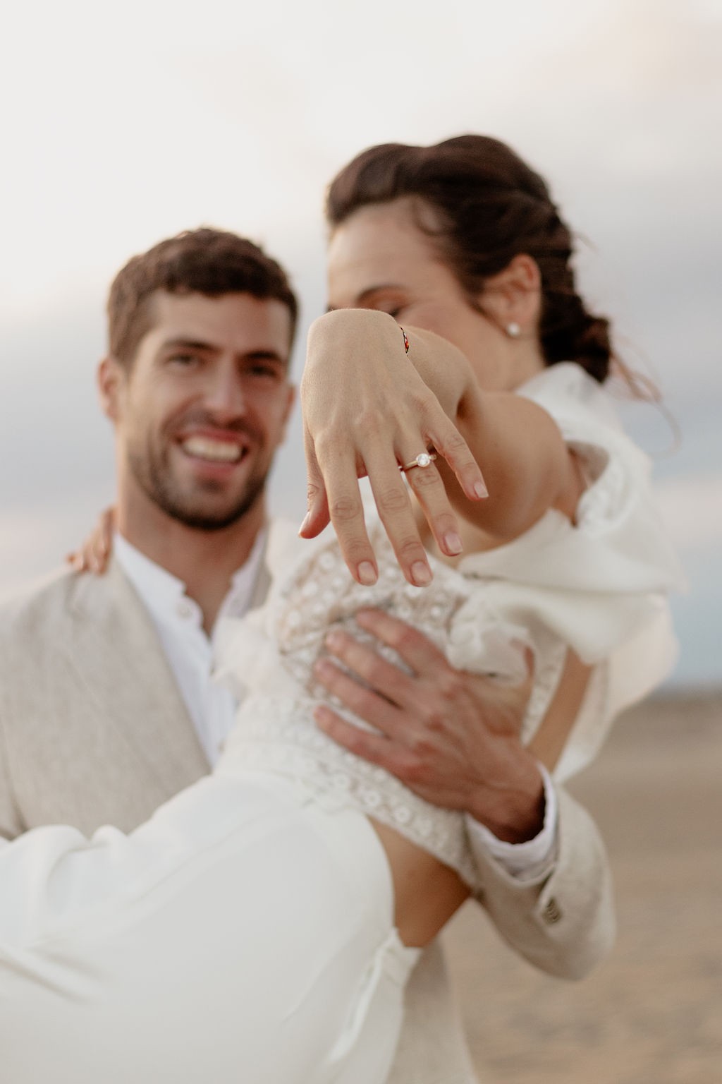 demande en mariage chic sur la plage