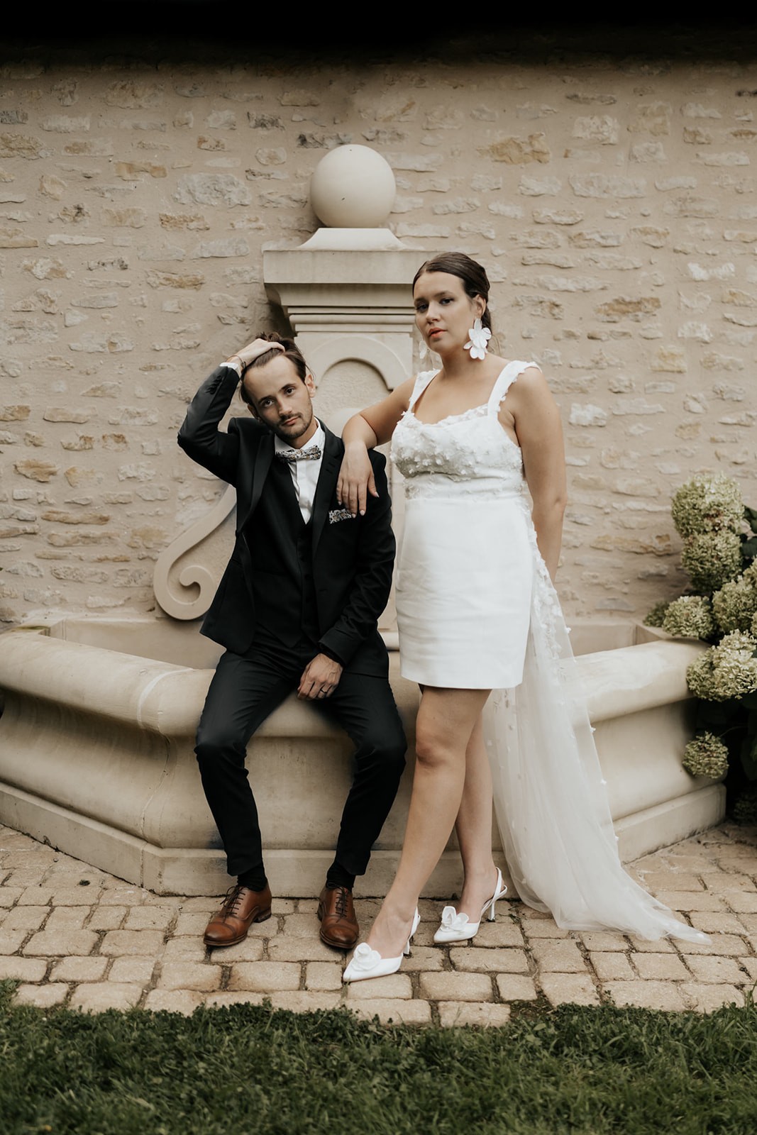 mariage chic et moderne au Manoir de Chivré en Normandie