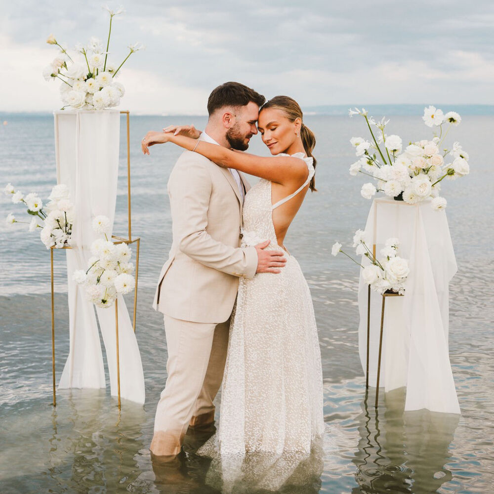 Inspirations pour un mariage blanc au bord du Lac Léman