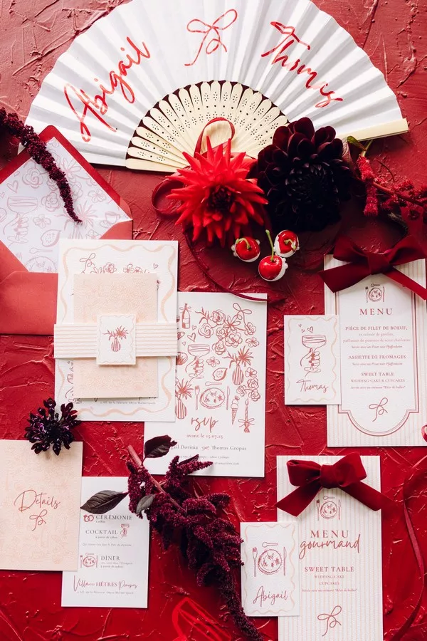 faire-part-de-mariage-rouge-blanc-chic-aujourd'hui-c'est @capyture photography