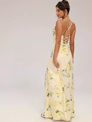 robe-de-demoiselle-dhonneur-jaune-motifs-fleurs