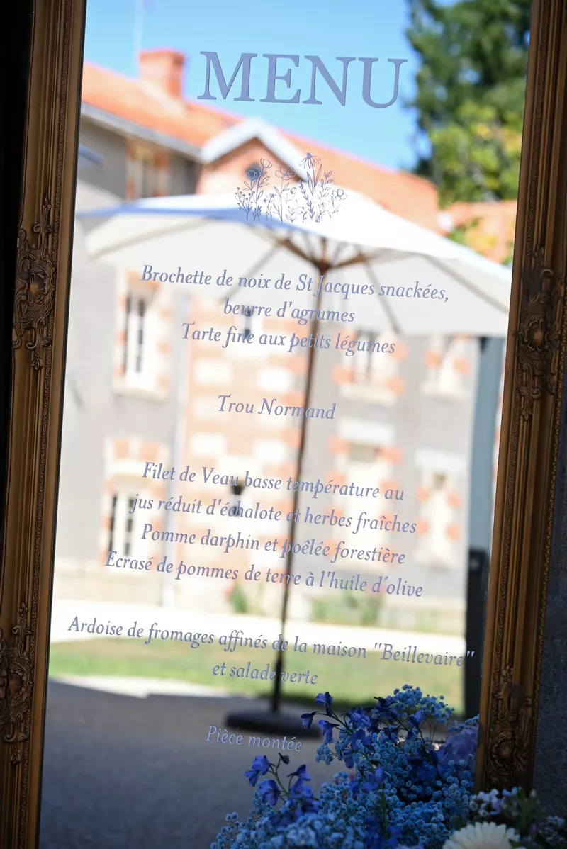 signalétique-mariage-abbaye-de-meslay-vendée ©l'aparté