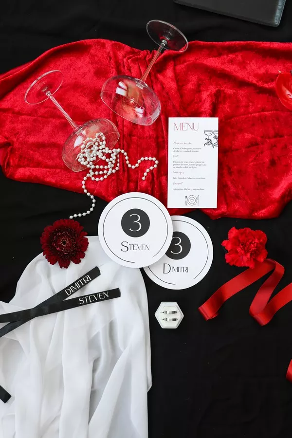 mariage-rouge-et-noir-luxe-delamourdanslair-wedding-designer-haut-de-gamme ©Camille Coste (2)