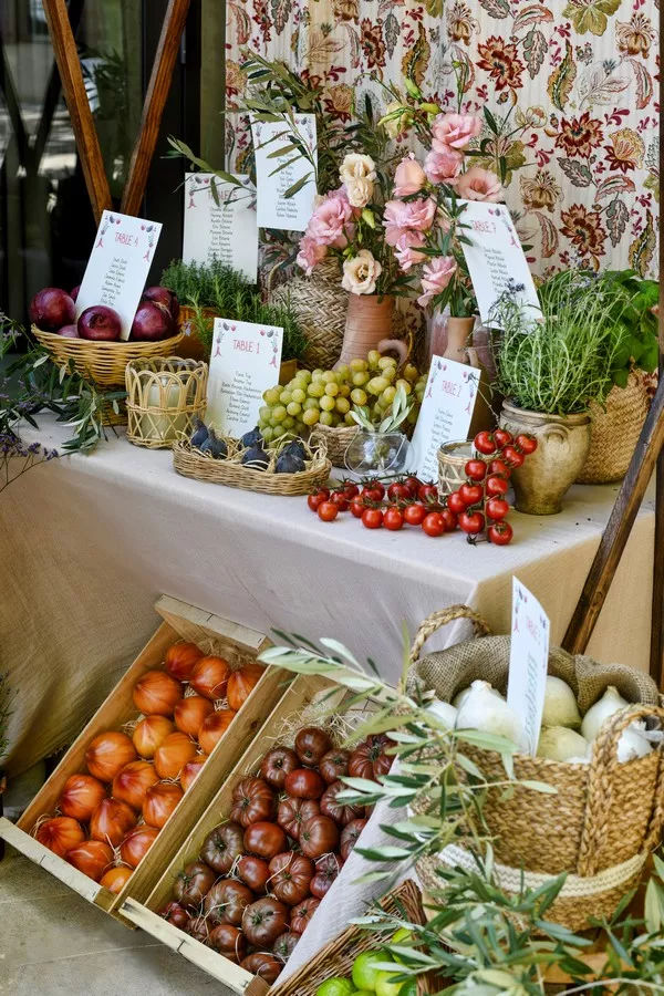 seating-chart-provencal-market-theme-wedding