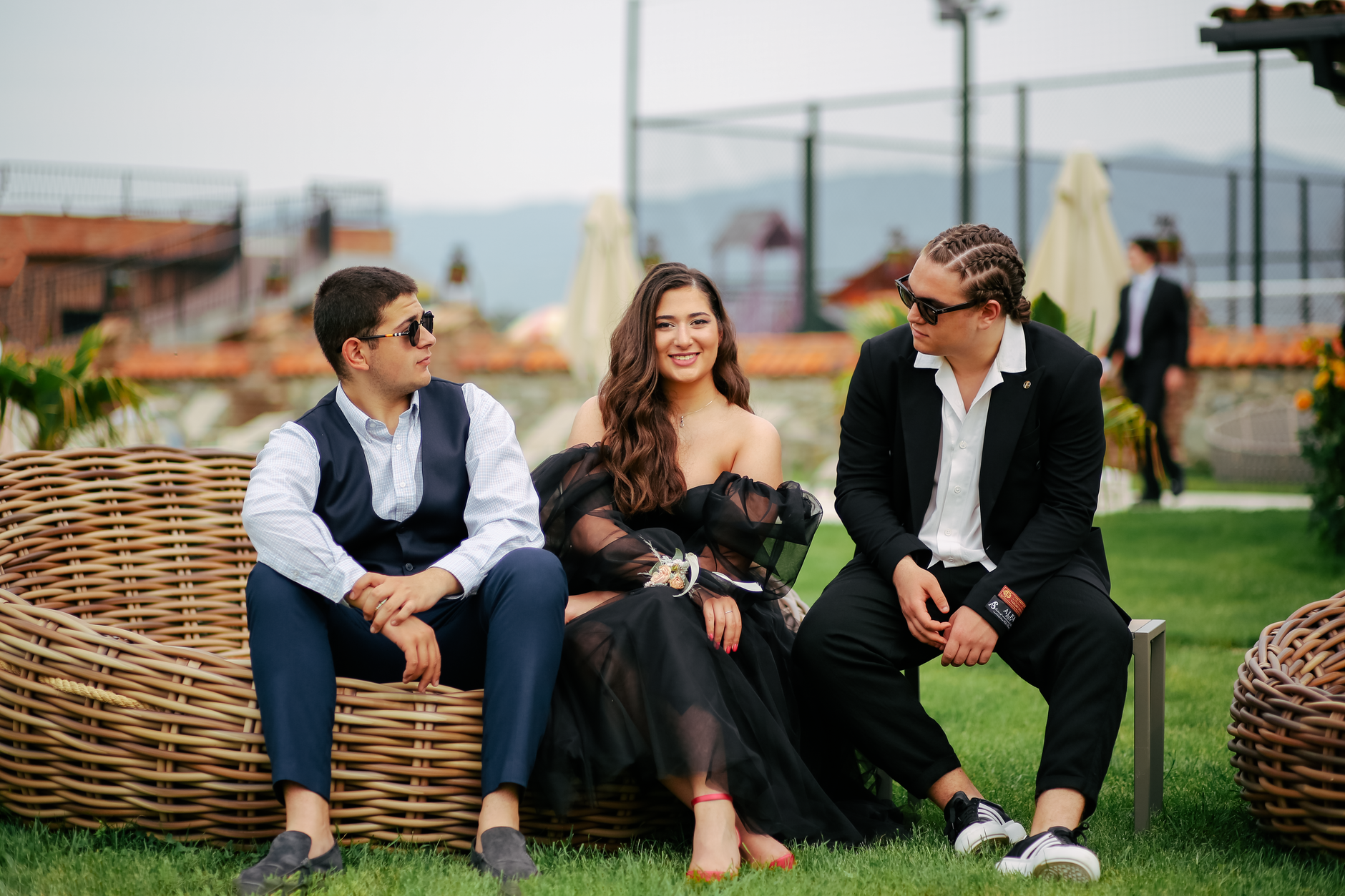 well dressed wedding guests