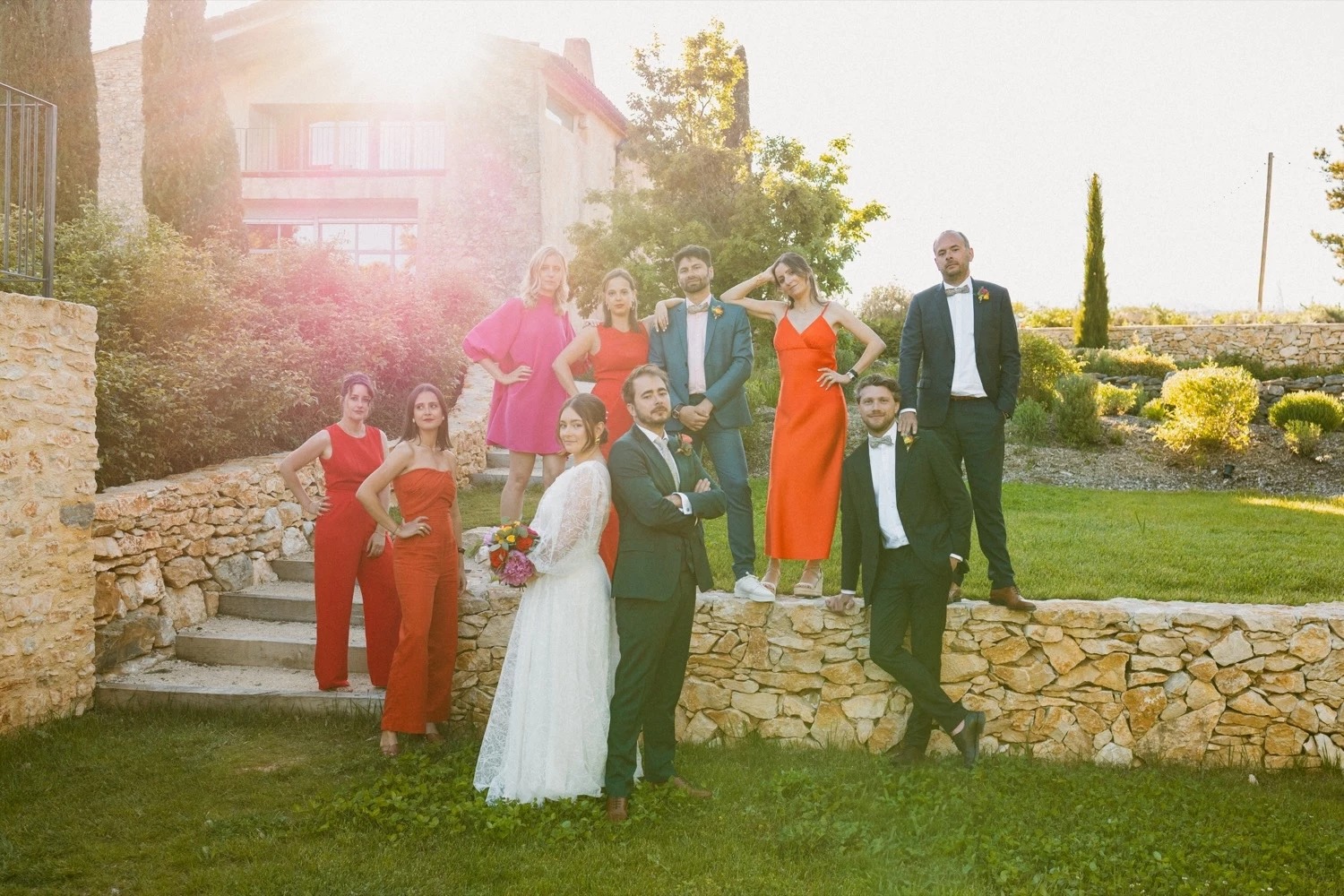 mariage-rouge-orange-grange-de-javon-provence ©celinecollomb (24)