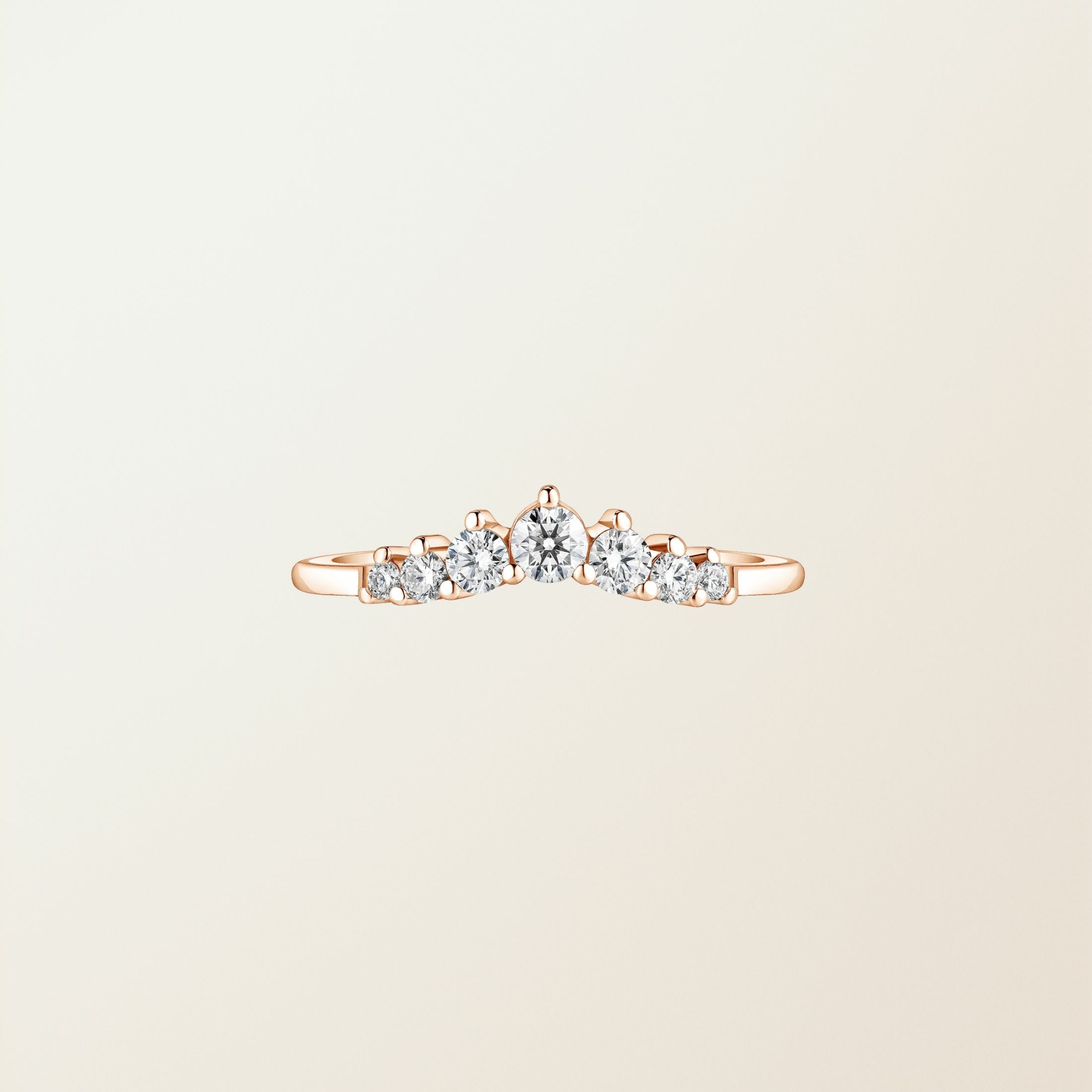 Alliance Sablon or rose et diamants, Gemmyo